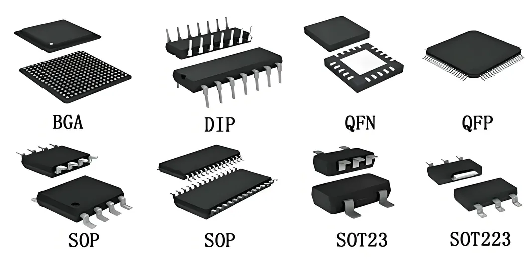 Esquema de aplicaciones de embalaje de semiconductores