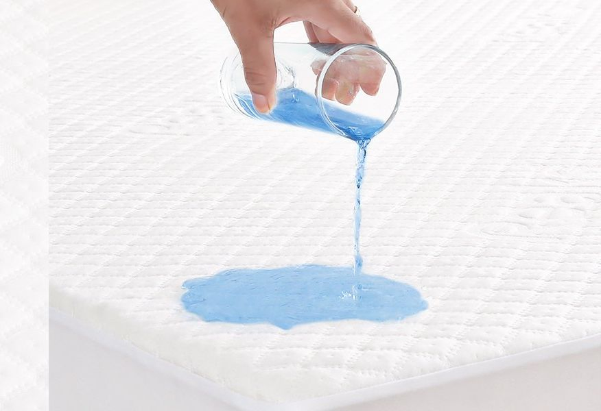 Protector de colchón de bambú suave y lujoso para camas de tamaño completo