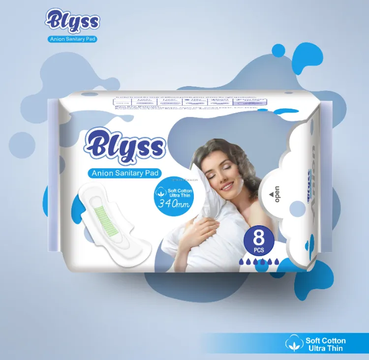 Compresa sanitaria desechable hecha en China