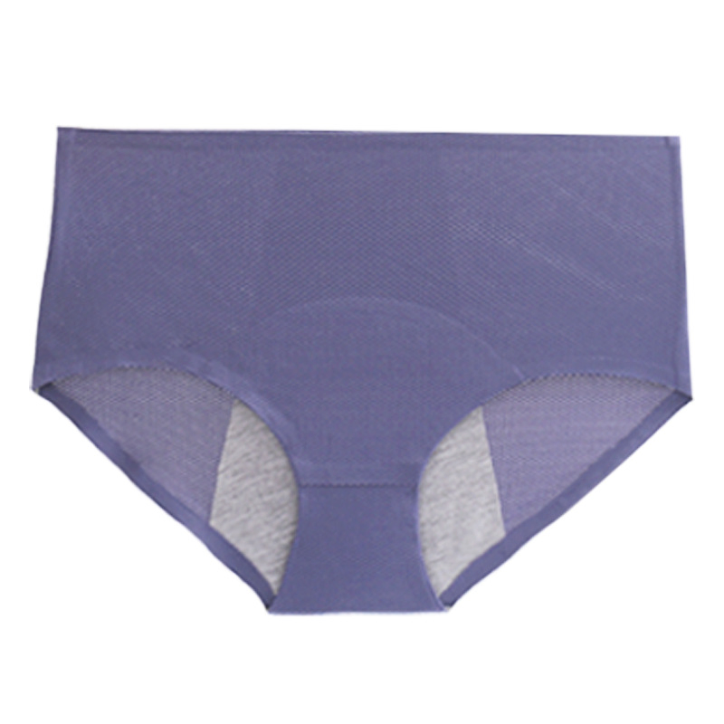 Bragas fisiológicas de cintura alta para mujer, transpirables, unidas, de talla grande, a prueba de fugas para el período menstrual