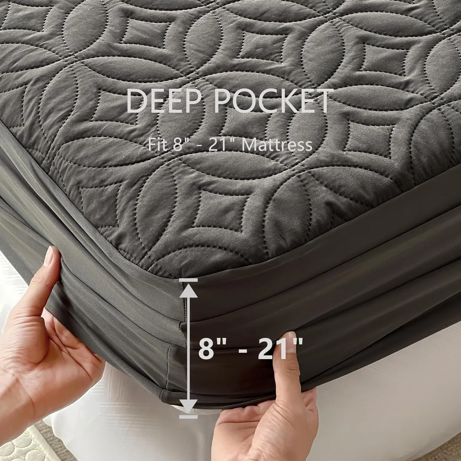 Protector de colchón impermeable de alta calidad, topper transpirable para cama