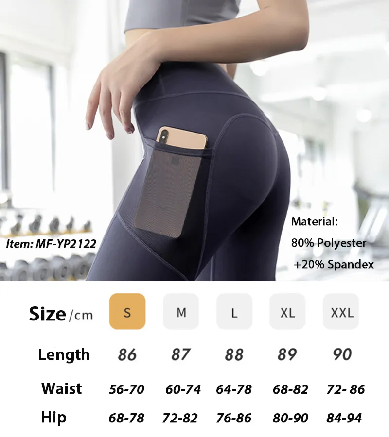 Detalle de leggings de yoga
