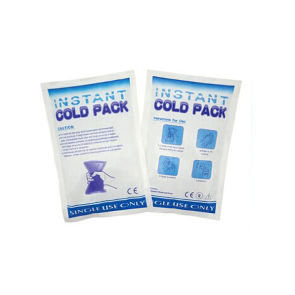 Bolsa de hielo desechable impresa personalizada compresa fría instantánea rápida