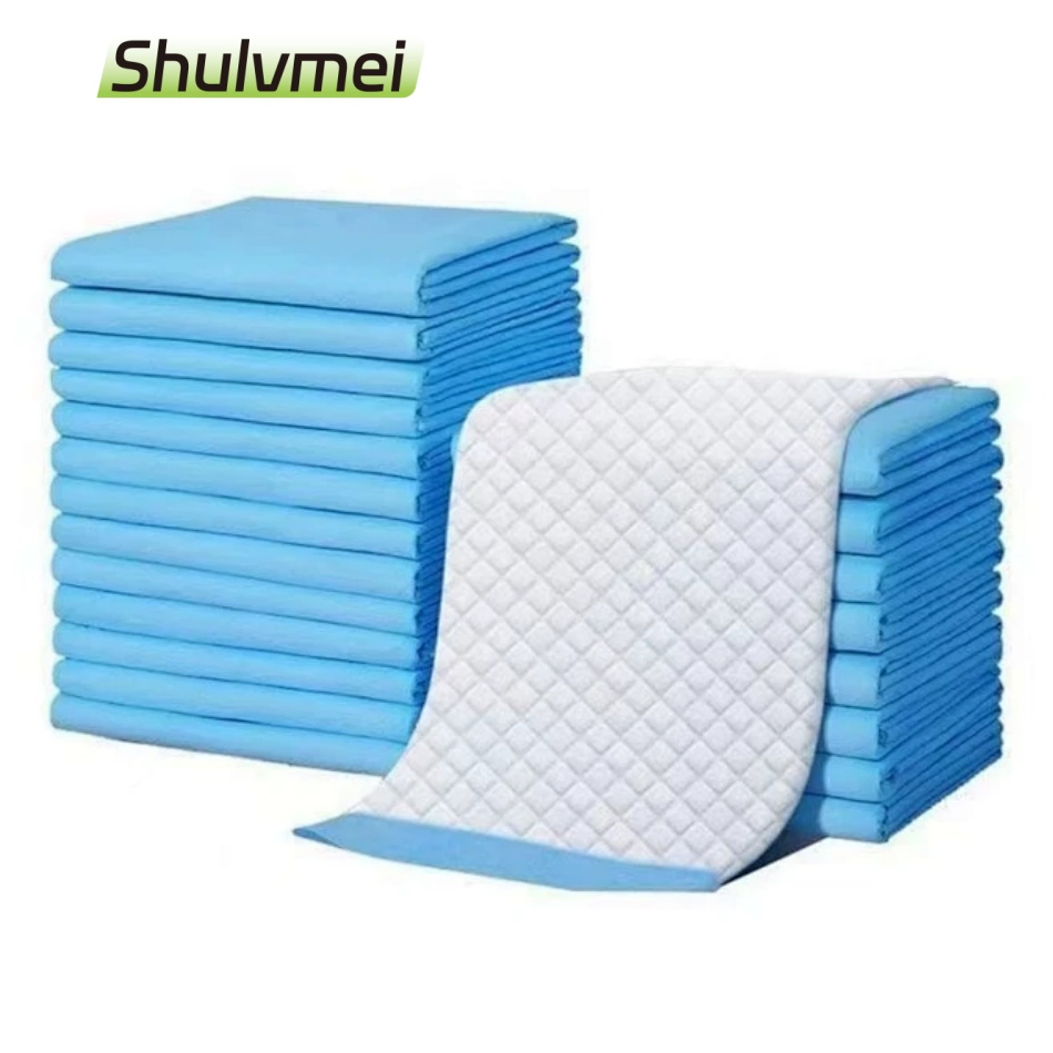 Almohadillas desechables para adultos de alta calidad impresas, incontinencia y cuidado personal, suministro médico para hospitales, almohadilla protectora de cama desechable superabsorbente