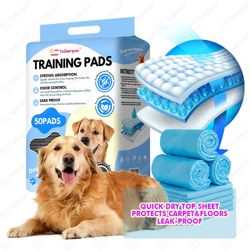 Bajo Precio Tamaño Regular A Prueba de Fugas 6-Layer Absorbencia Cómoda Almohadillas de Entrenamiento para Perros