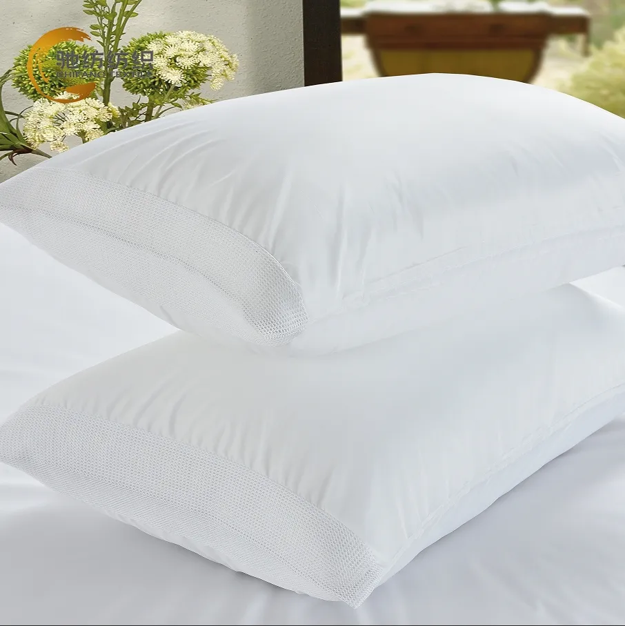 Protector de almohada impermeable y transpirable lavable 100% de malla de poliéster