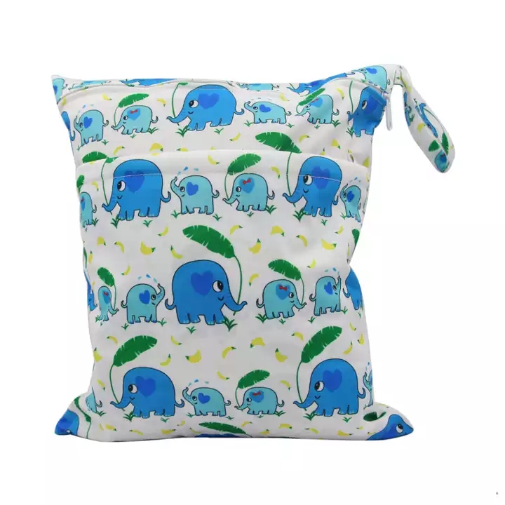 Bolsa impermeable pequeña reutilizable para cosméticos, maquillaje, almohadillas sanitarias, pañales de lactancia, toallitas, pouch pequeño para pañales de tela