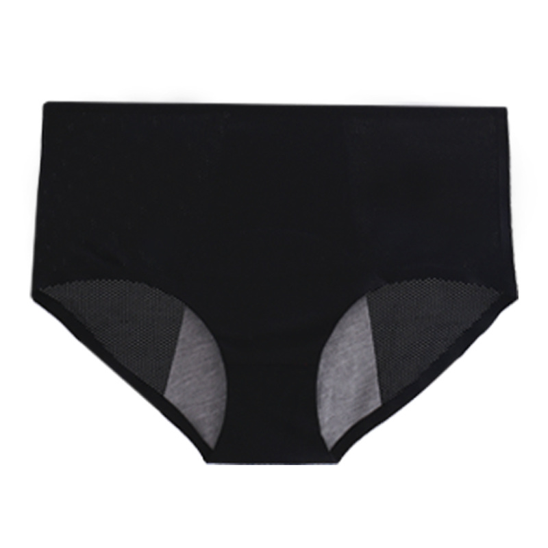 Bragas fisiológicas de cintura alta para mujer, transpirables, unidas, de talla grande, a prueba de fugas para el período menstrual