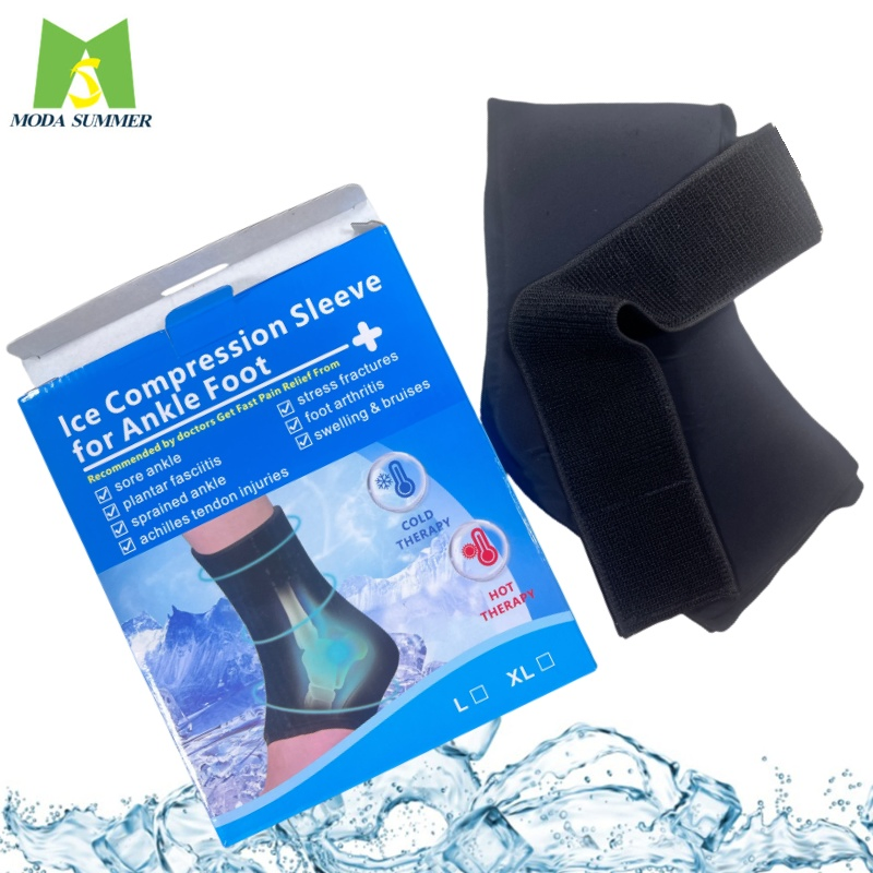 Manga de gel de hielo flexible para la rodilla y el codo, compresa caliente/fría para terapia de alivio del dolor en el brazo, pierna y pantorrilla