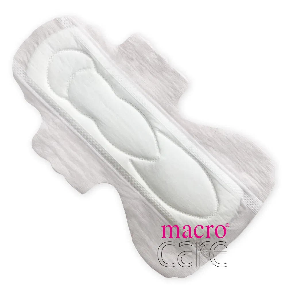 Fabricante de toallas sanitarias desechables de algodón maxi para mujeres Macrocare
