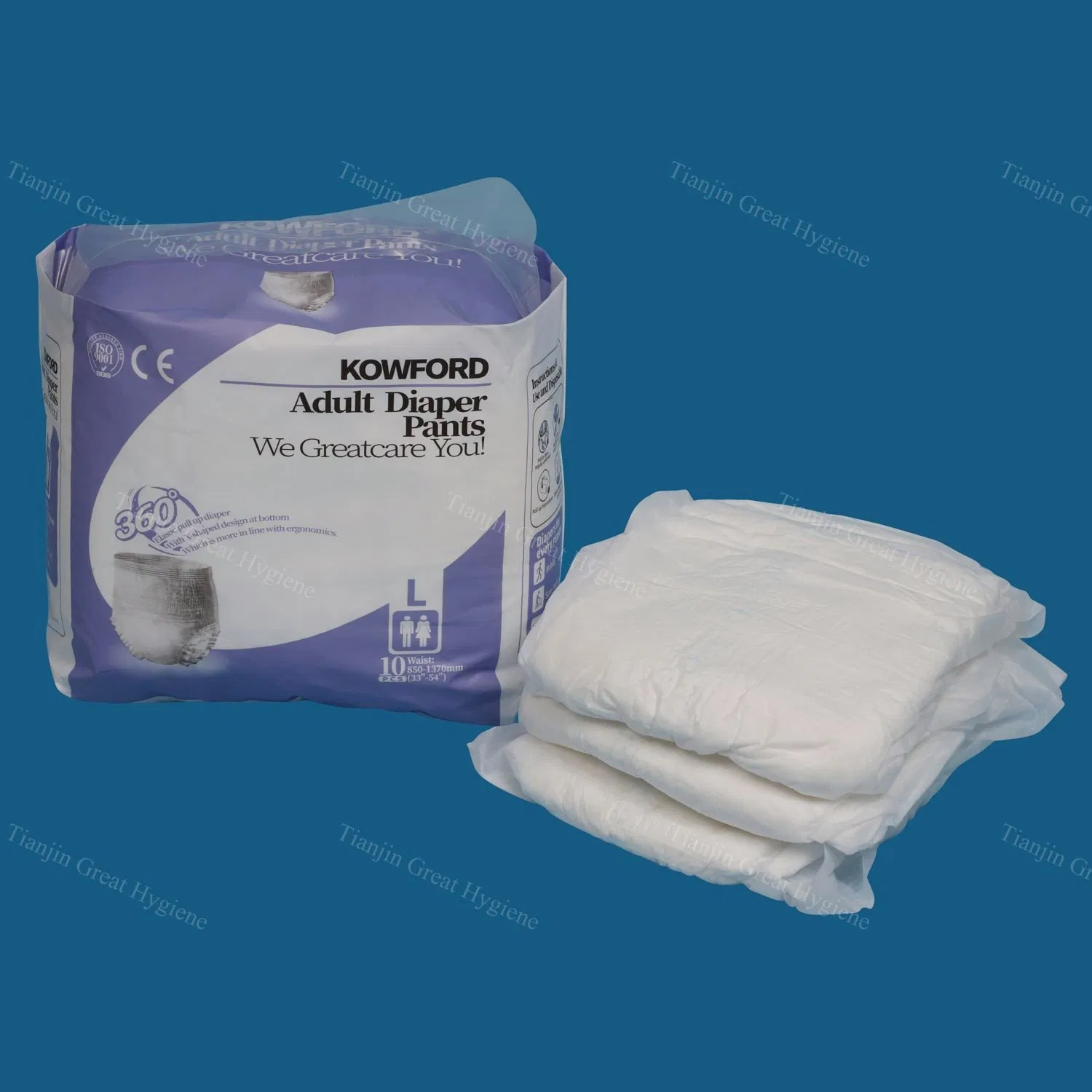 Pantalones desechables suaves y transpirables de alta absorción para adultos, para incontinencia postoperatoria