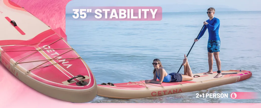 Tabla de Paddle Surf Dropshipping 11'6*35*6 Pink Paddle Board Stand up Paddle (sup) Tabla de Paddle Stock de la UE