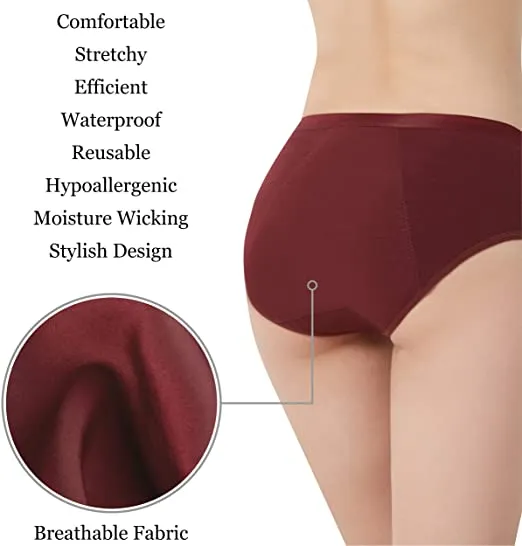 Alta elasticidad transpirable 4 capas a prueba de fugas impermeables para el posparto y la menstruación