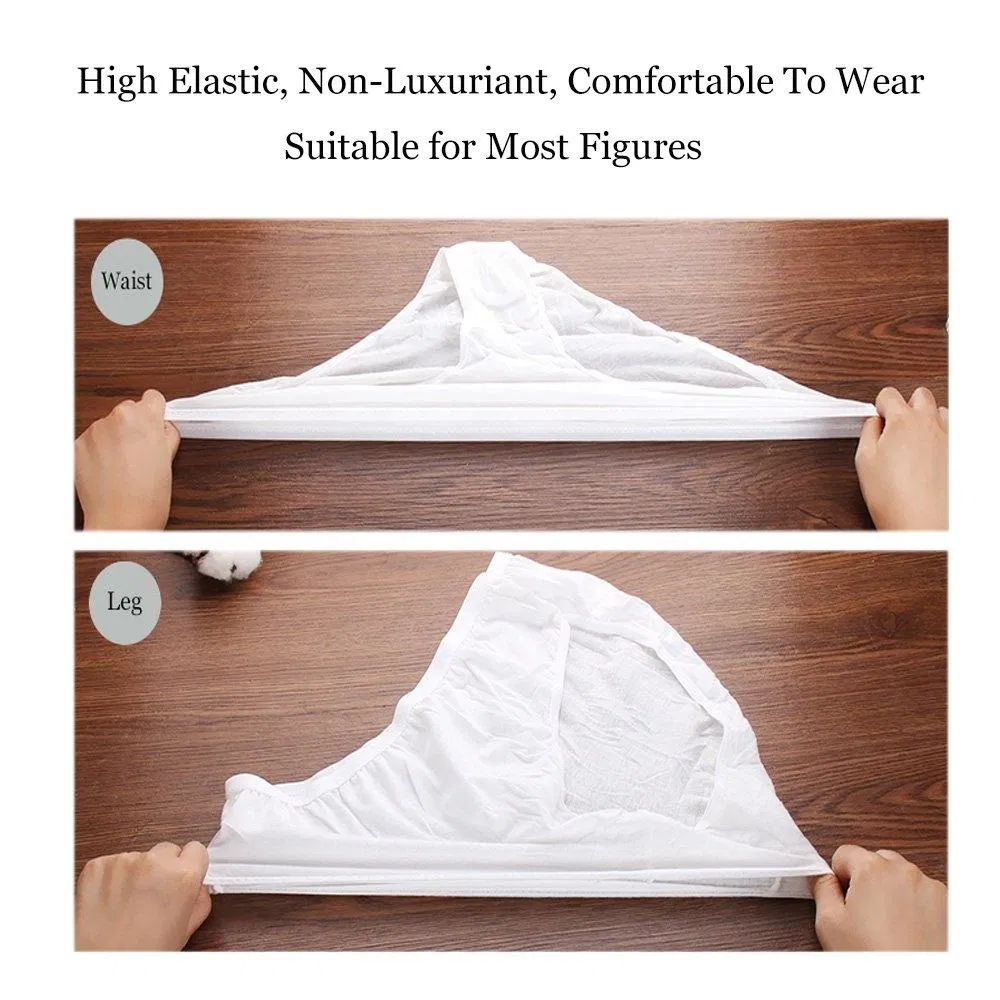 Ropa interior desechable de algodón para mujeres, bragas desechables de cintura alta para viajar, hospital, maternidad