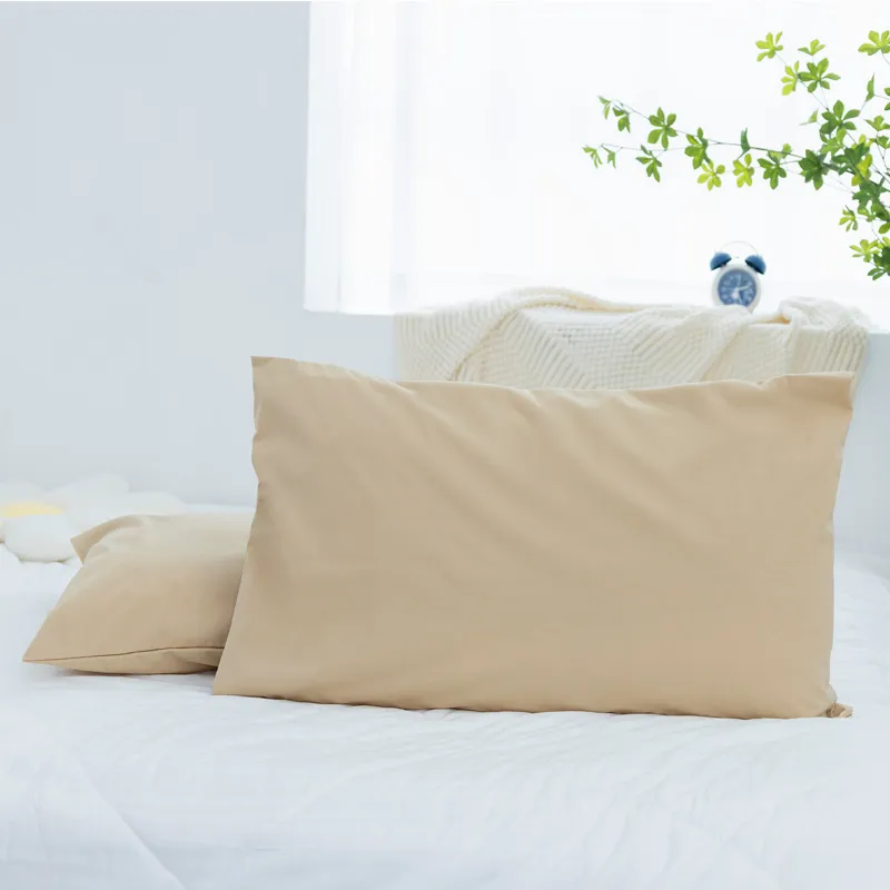 Gris Azul Rosa Marrón Blanco Recyclable Jersey a Prueba de Derrames Impermeable Protector de Almohada