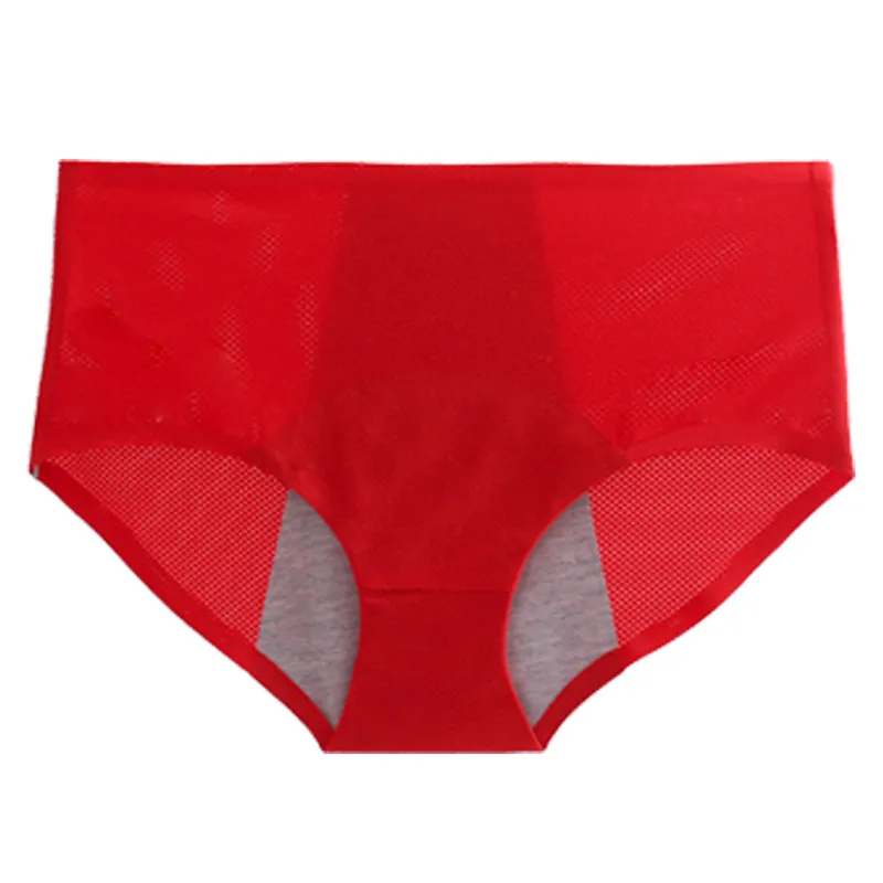 Bragas fisiológicas de cintura alta para mujer, de talla grande, a prueba de fugas