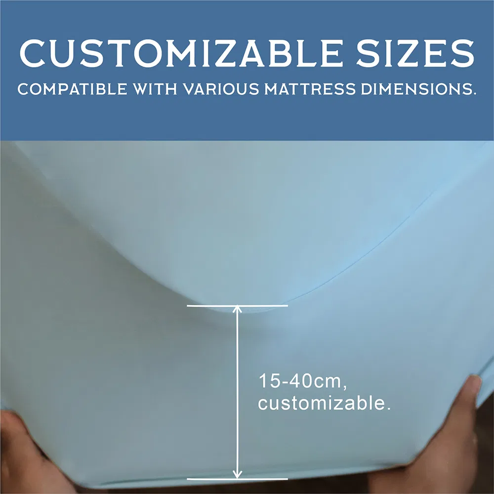 Funda de colchón impermeable y transpirable, lavable, protector de cama, refrigerante