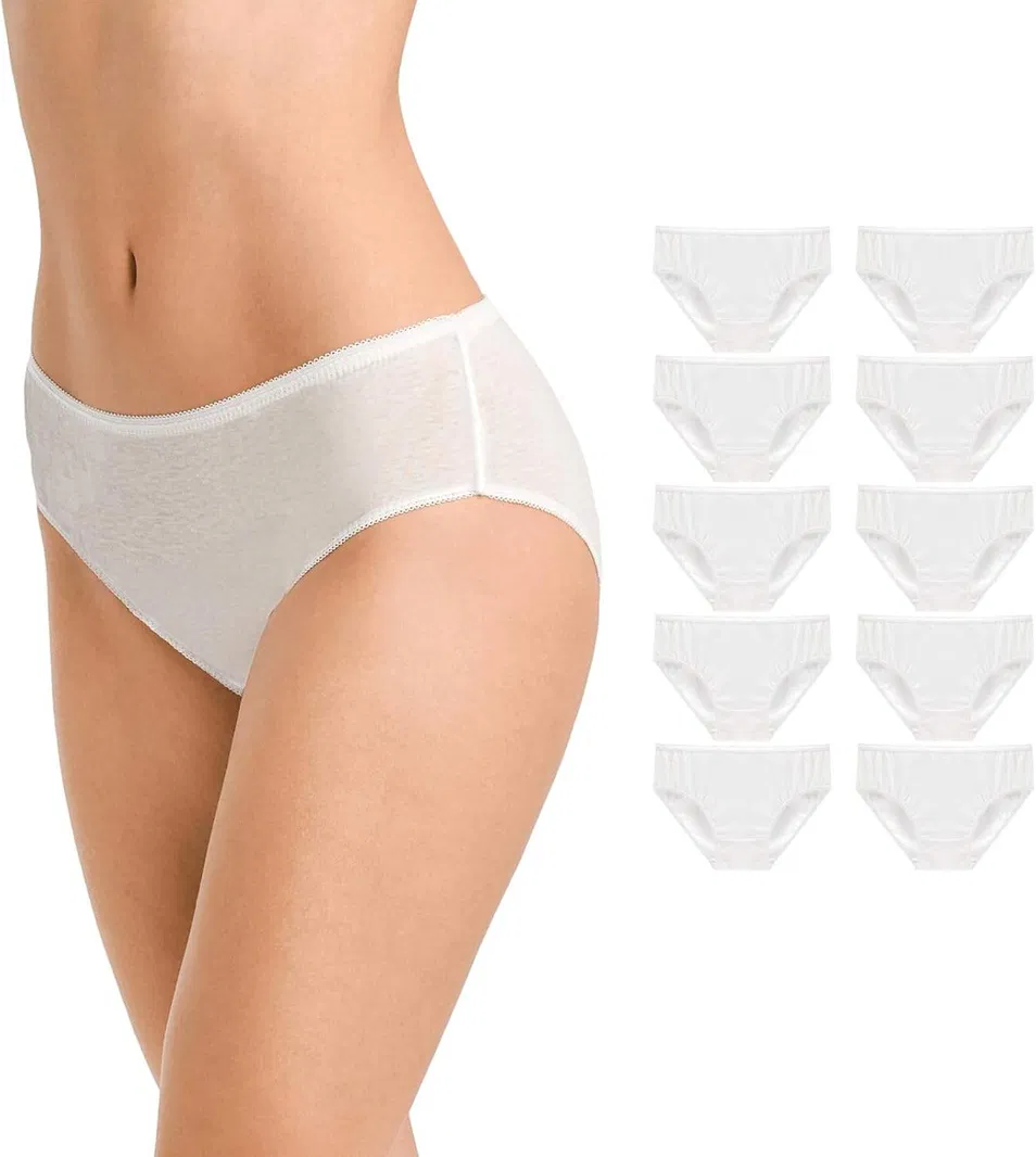 Ropa interior desechable de algodón para mujeres