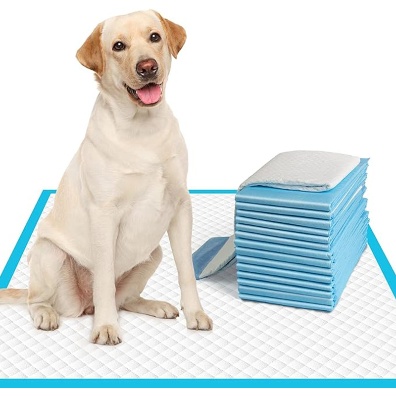 Muestra gratuita de suministros para mascotas personalizados OEM, almohadilla de entrenamiento para perros y gatos, almohadilla para orina de mascotas superabsorbente con aroma a hierba de limón y certificado Reach