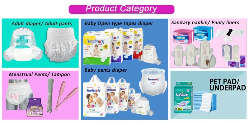 Muestra de productos relacionados del catálogo menstrual