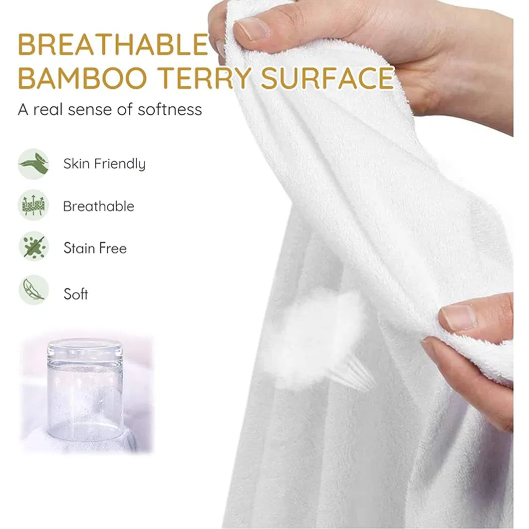Protege Matelas 160X200 Enfriamiento de Bambú Protector de Colchón Antialérgico Cubre Colchón de Lujo para Hotel Doble Individual Protector de Colchón Queen a Prueba de Chinches