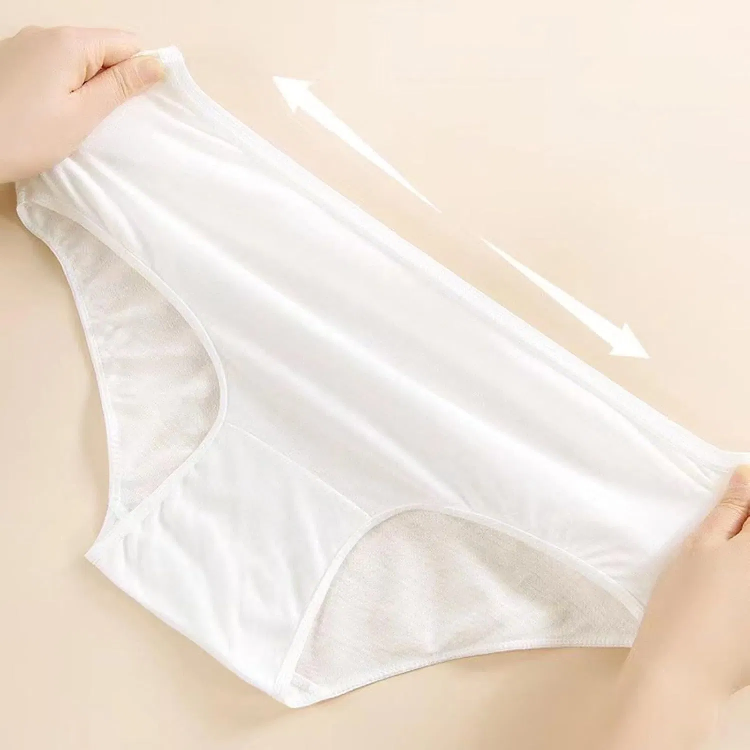 100PCS Ropa interior desechable de algodón para mujeres, panties suaves para maternidad, hospital y viaje