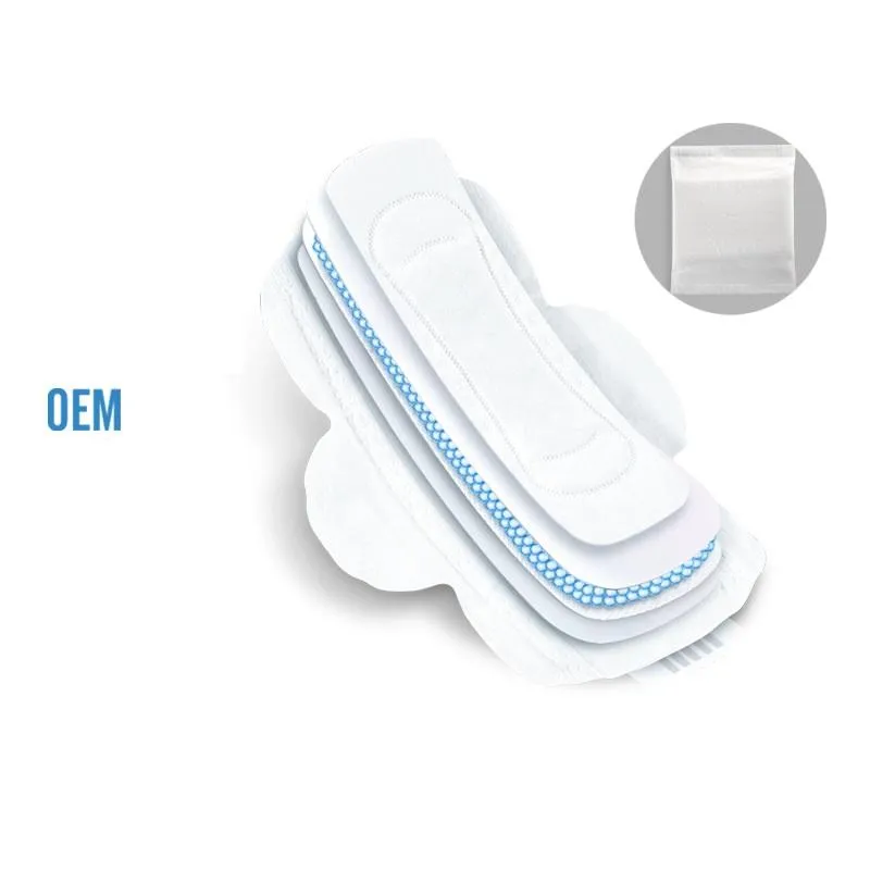 Toalla sanitaria desechable de algodón orgánico Soft Care Lady Pad