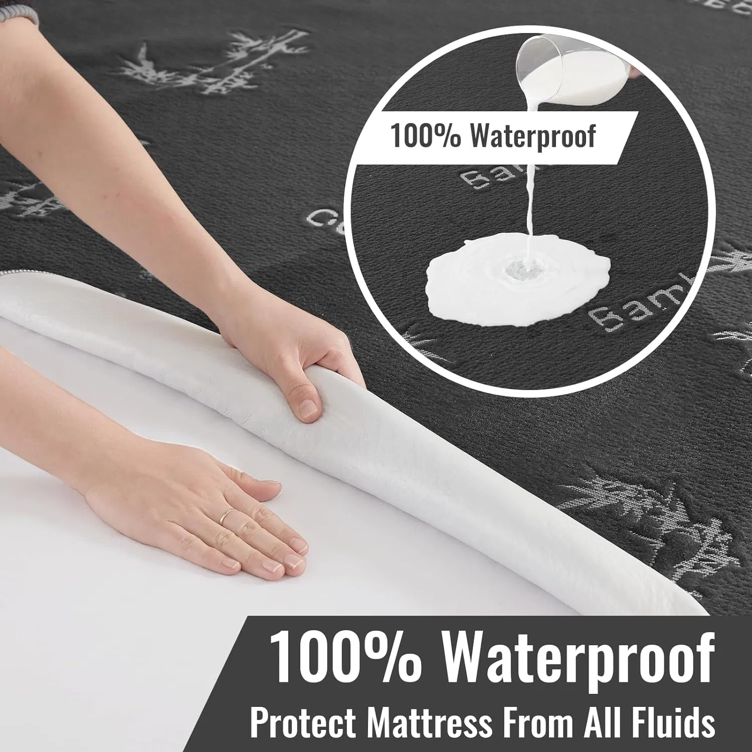 Protector de colchón ultra suave e impermeable, lavable