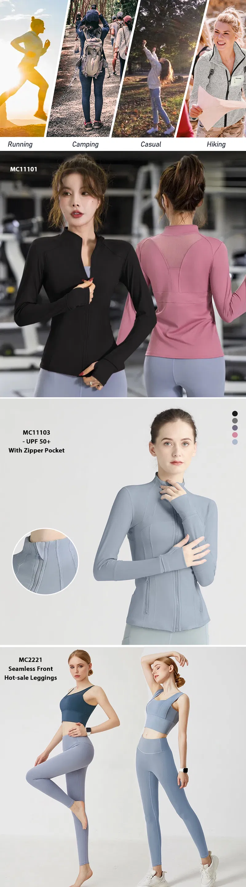 Chaqueta deportiva de running