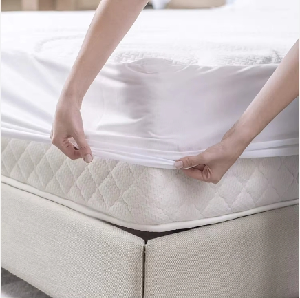 Funda transpirable y lavable de algodón suave, terry, impermeable, protector de colchón contra chinches, protector de cama al por mayor
