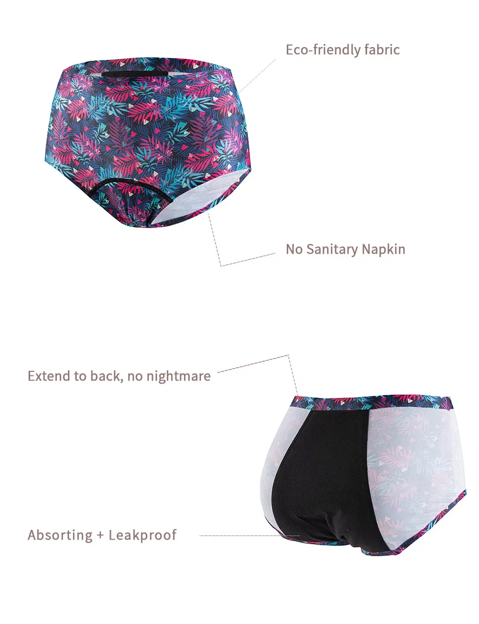 Mayorista de Ropa Interior Menstrual de Cuatro Capas a Prueba de Fugas y Absorbente Sin Costuras de Talla Grande con Cintura Alta para Mujeres