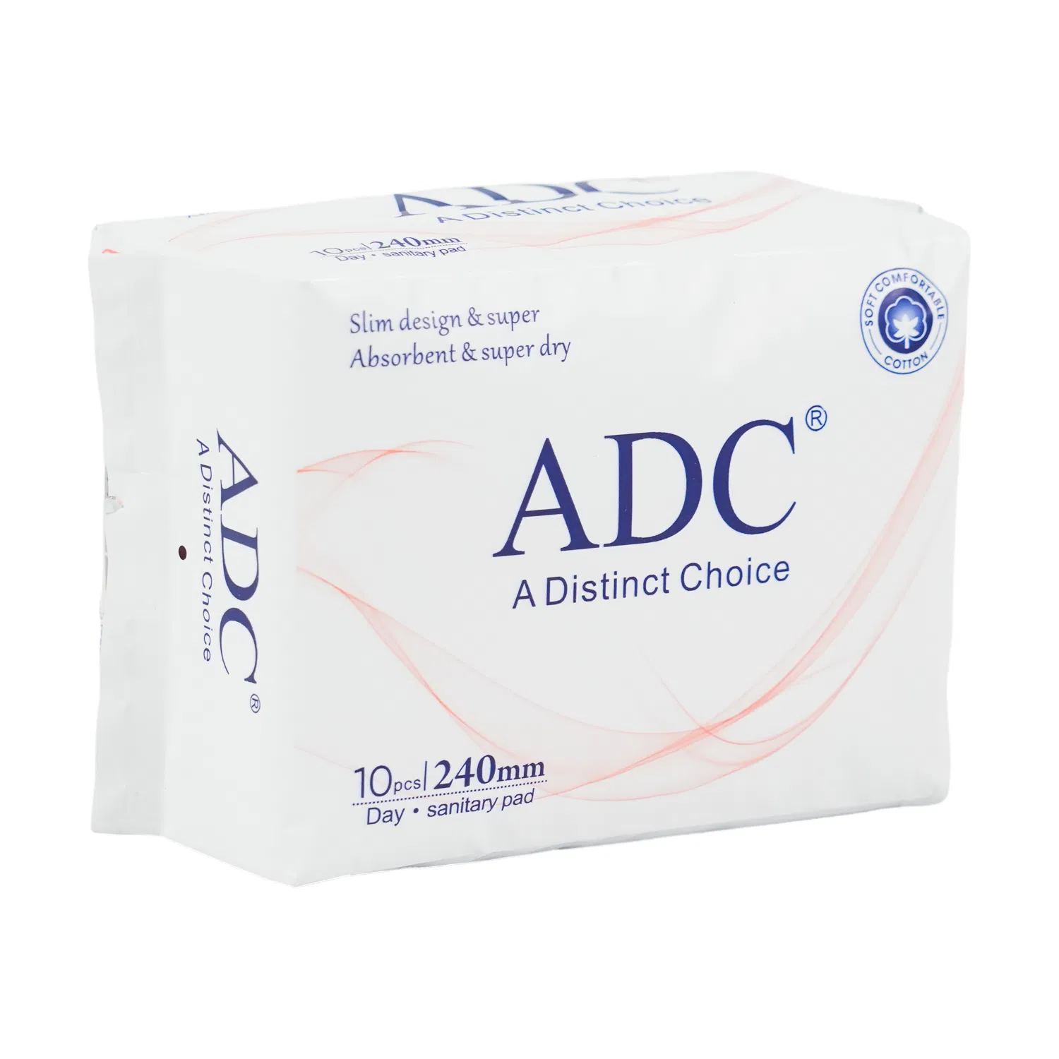Toalla higiénica desechable de algodón ultra delgada para mujeres
