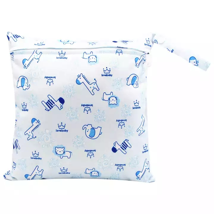 Bolsa impermeable pequeña reutilizable para cosméticos, maquillaje, almohadillas sanitarias, pañales de lactancia, toallitas, pouch pequeño para pañales de tela