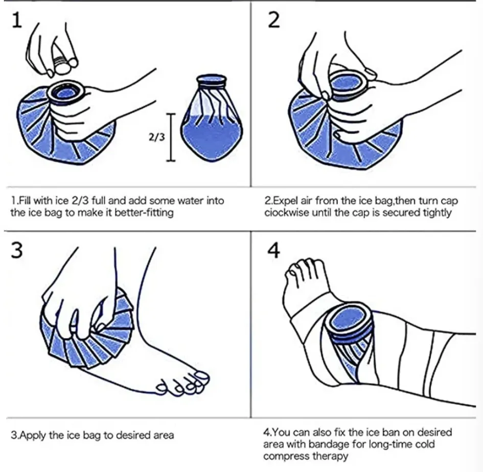 Compresa Fría para Rodilla Envoltura Caliente Fría para Post Cirugía Lesión Deportiva