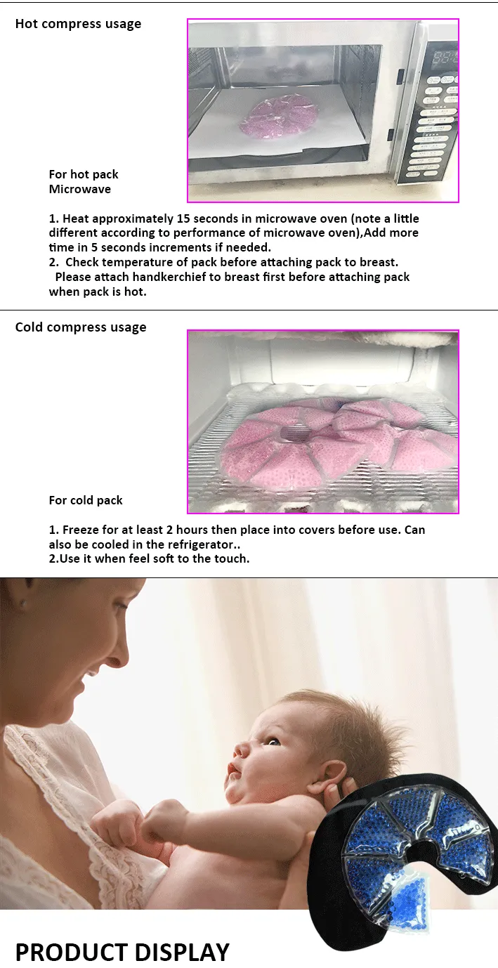 Compresa caliente y fría para terapia de senos