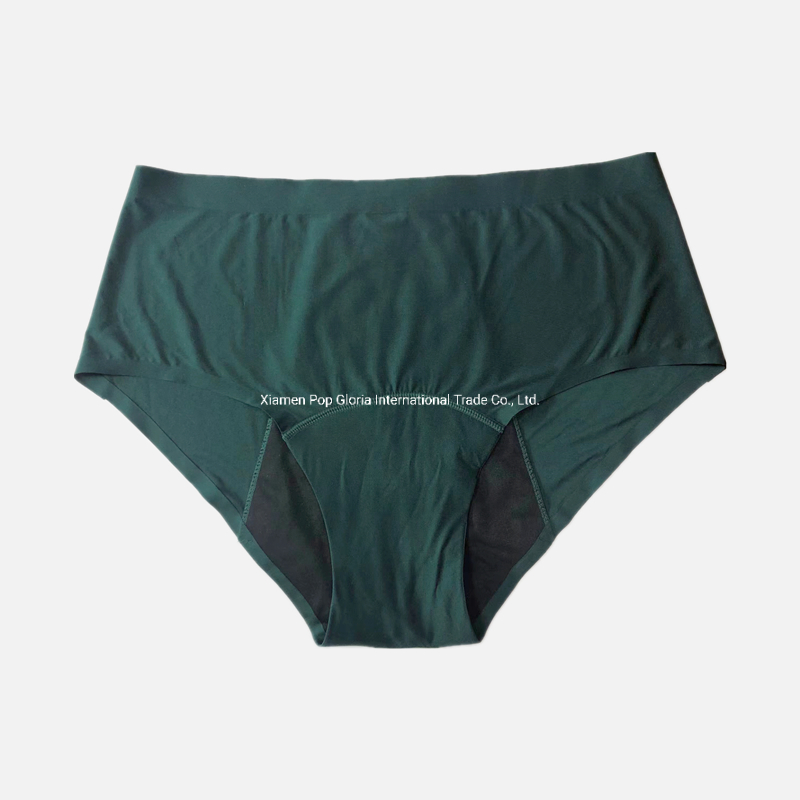 Intiflower 129 Mayorista de Ropa Interior Menstrual de Cuatro Capas a Prueba de Fugas y Absorbente Sin Costuras de Talla Grande con Cintura Alta para Mujeres