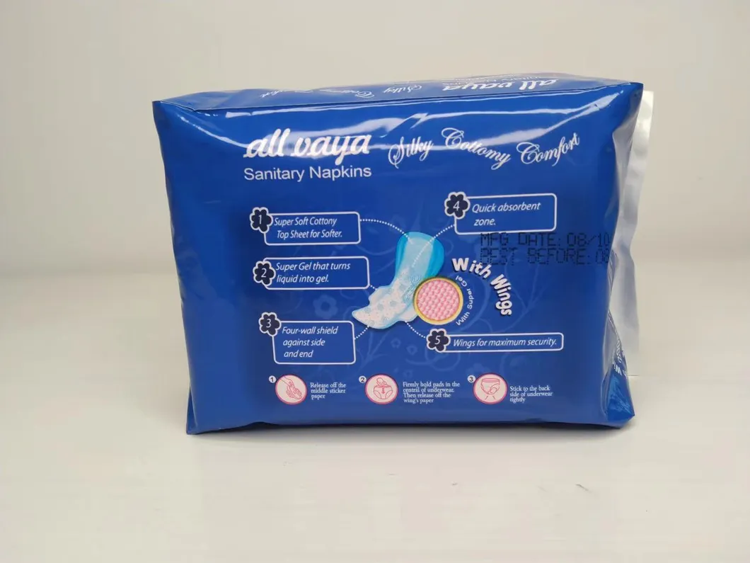 Toallas sanitarias de algodón orgánico biodegradable de alta calidad de Texas