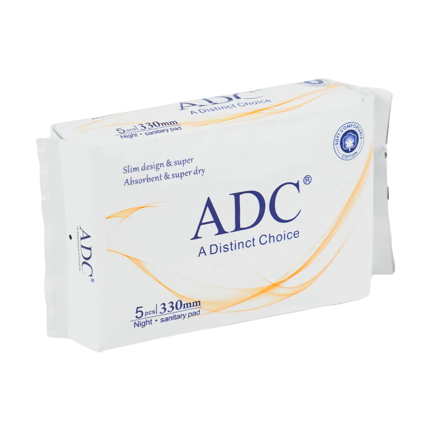 Toalla higiénica desechable de algodón ultra delgada para mujeres