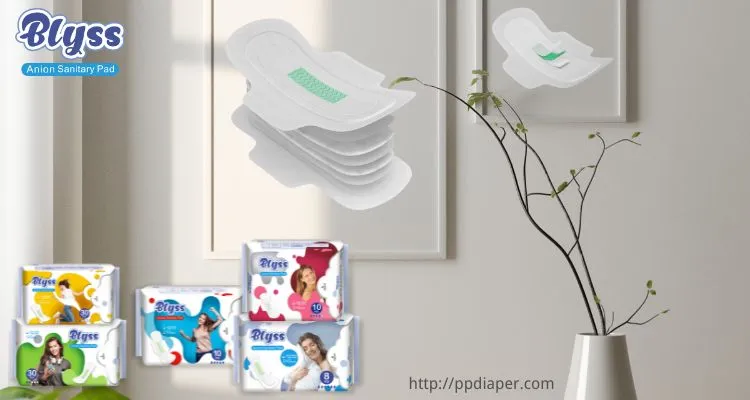 Compresa sanitaria desechable hecha en China