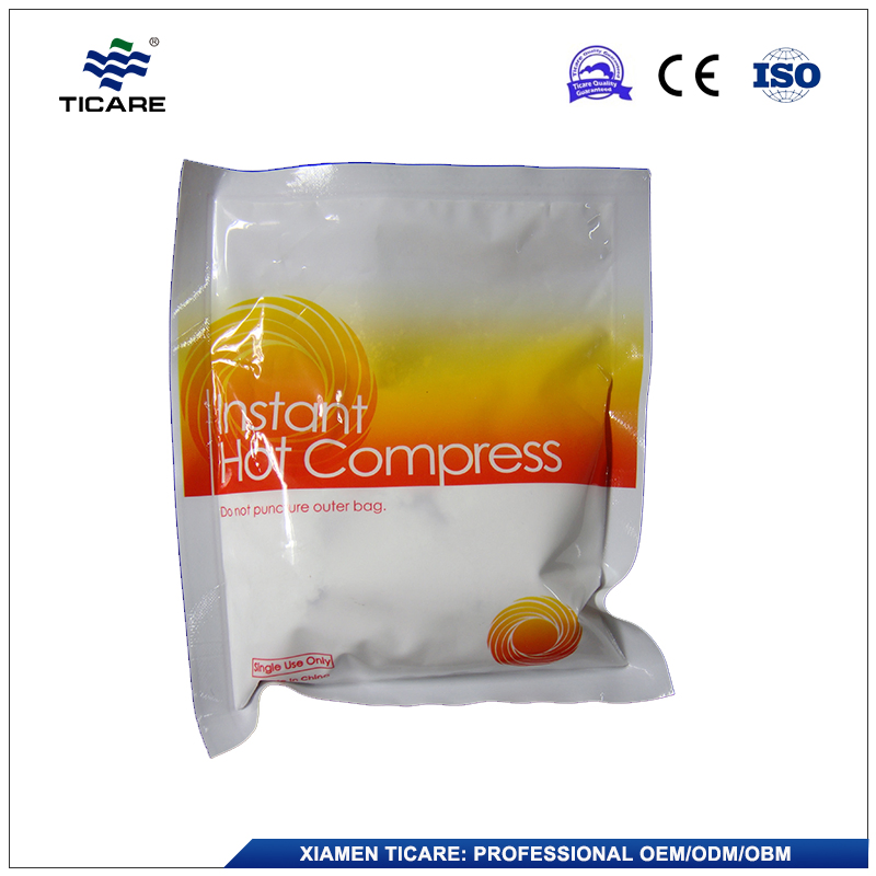 Compresa de hielo desechable de un solo uso para primeros auxilios, compresa instantánea caliente/fría para lesiones