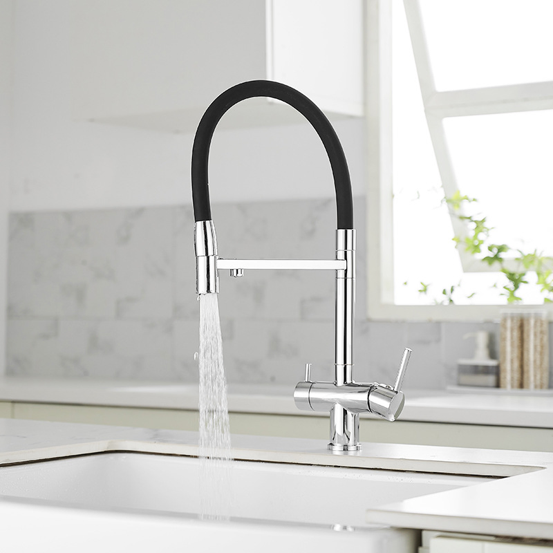 2024new Grifo de cocina de diseño simple con salida extraíble