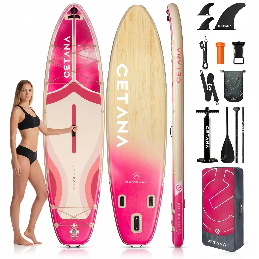 Tabla de Paddle Surf Dropshipping 11'6"*35"*6" Tabla de Paddle Rosa (sup) Tabla de Paddle Stock de la UE