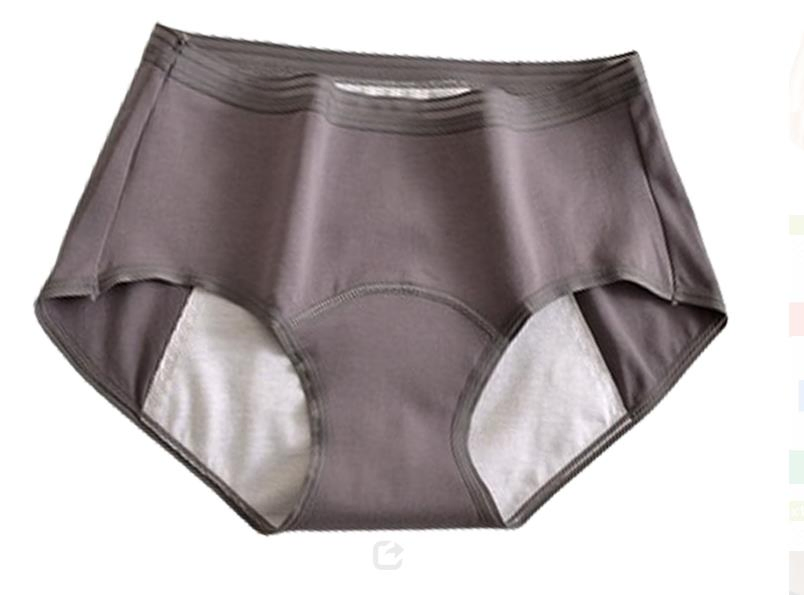 Ropa interior de algodón transpirable, panties de alta cintura que levantan las caderas, panties fisiológicos a prueba de fugas para el período menstrual