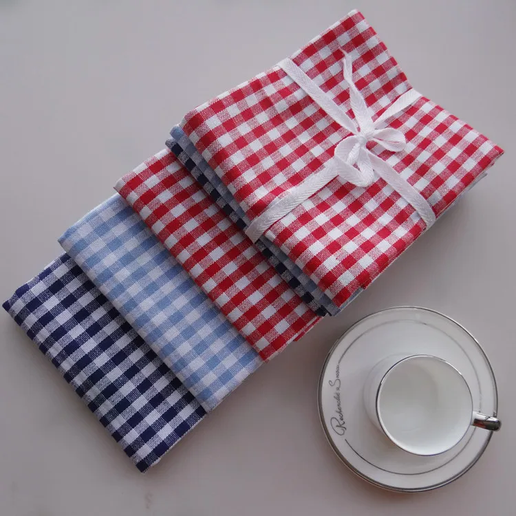 Toalla de té de algodón personalizada con logo de OEM impreso, paño de limpieza de cocina, paño para platos