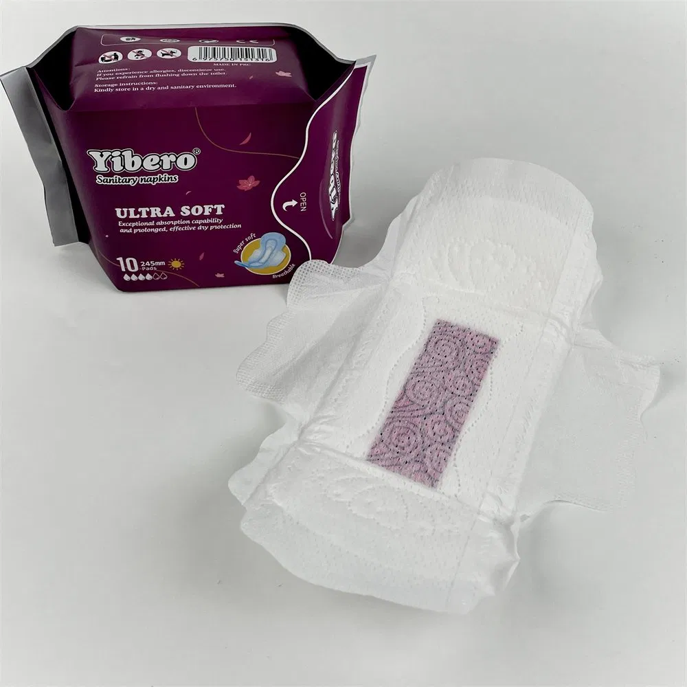 Núcleo de papel ODM Sap transpirable para mujeres, etiqueta privada de compresas orgánicas