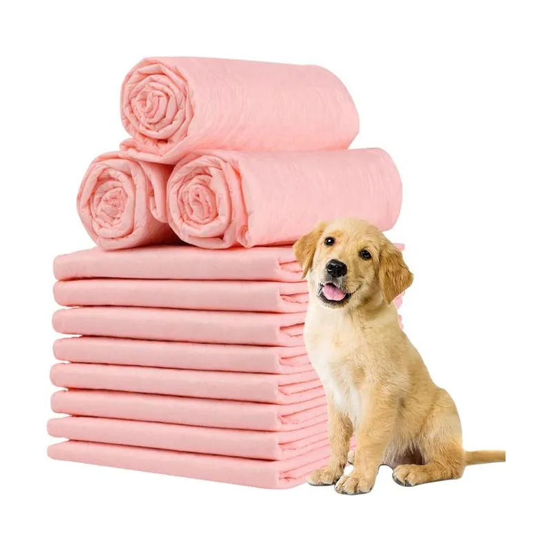 6 Capas a Prueba de Fugas para Perros Cachorros Entrenamiento Desechables Almohadillas de Orina