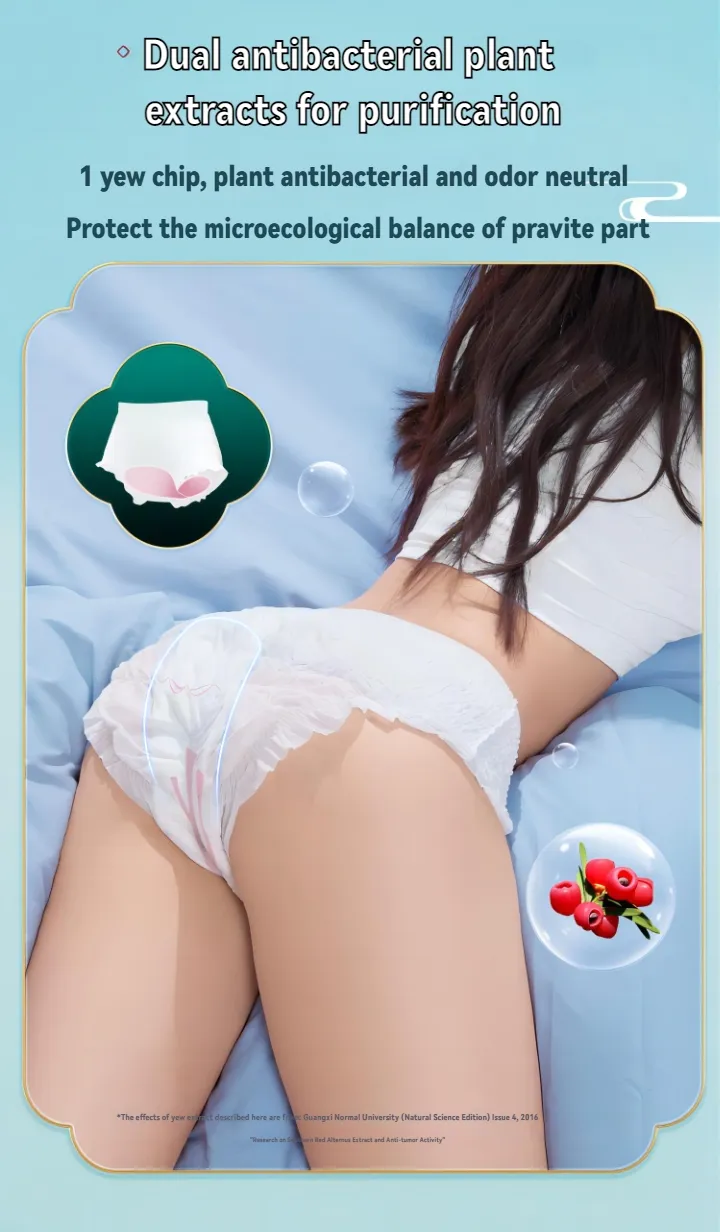 Pantalones desechables de alta absorción para la menstruación de mujeres y hombres, etiqueta privada