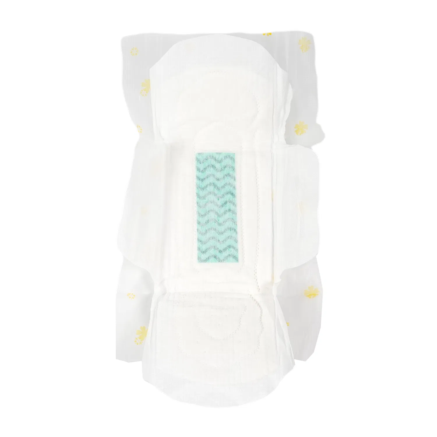 Compresa desechable suave con alas para mujeres
