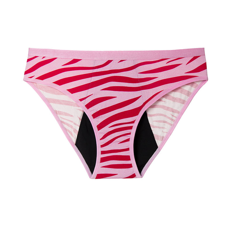 Ropa interior desechable a prueba de fugas para el período menstrual de mujeres, bragas nocturnas al por mayor de bambú 4 capa MID-Brief para mujeres personalizadas