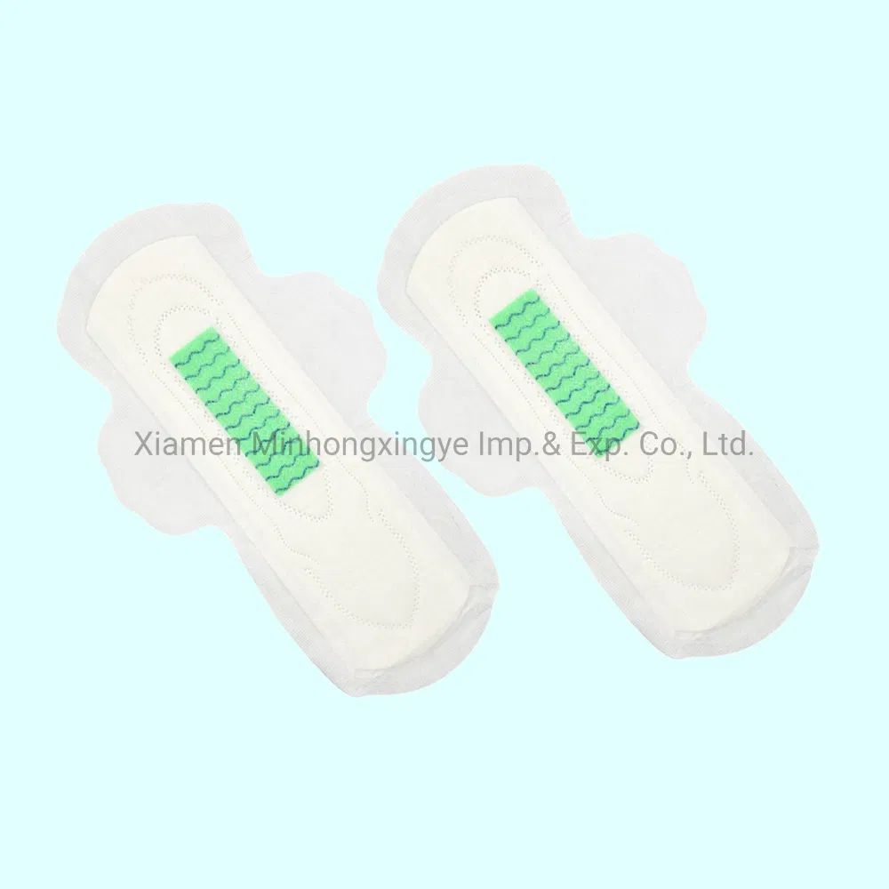 Compresas Sanitarias Orgánicas de Algodón Verde Ultra Finas y Transpirables con Aniones para Uso Diurno 245mm